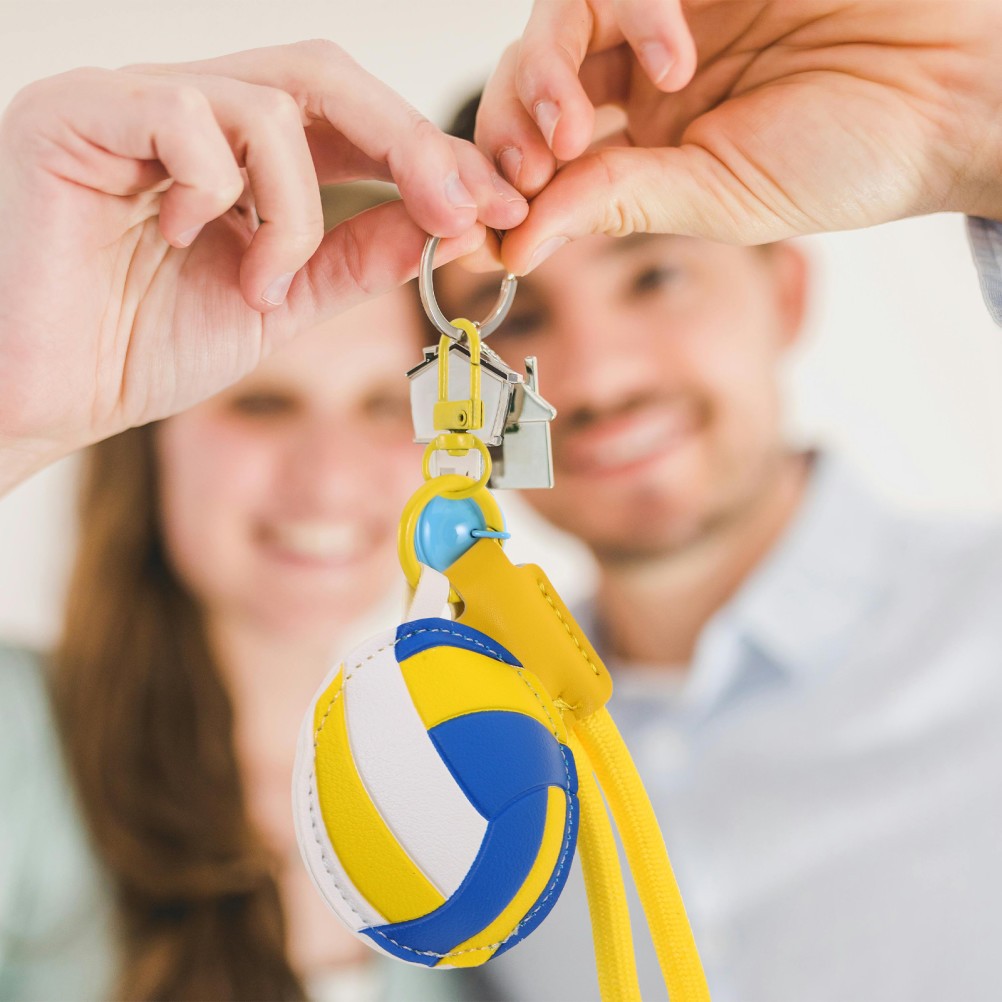 Volleyball Bag Charm Sport Keychain Charms Handbag Sports Coaches Pendant