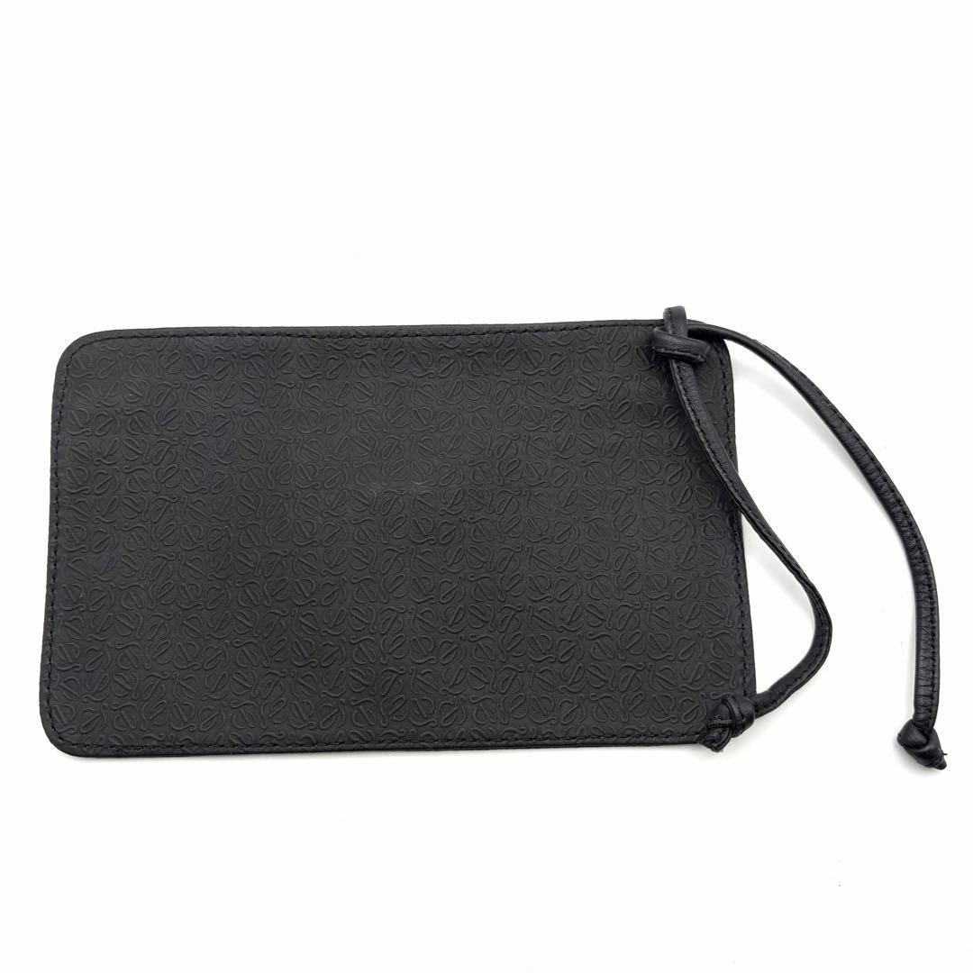 LOEWE Shoulder Bag Repeating Anagram with Pouch Leather Men Size 36x28cm