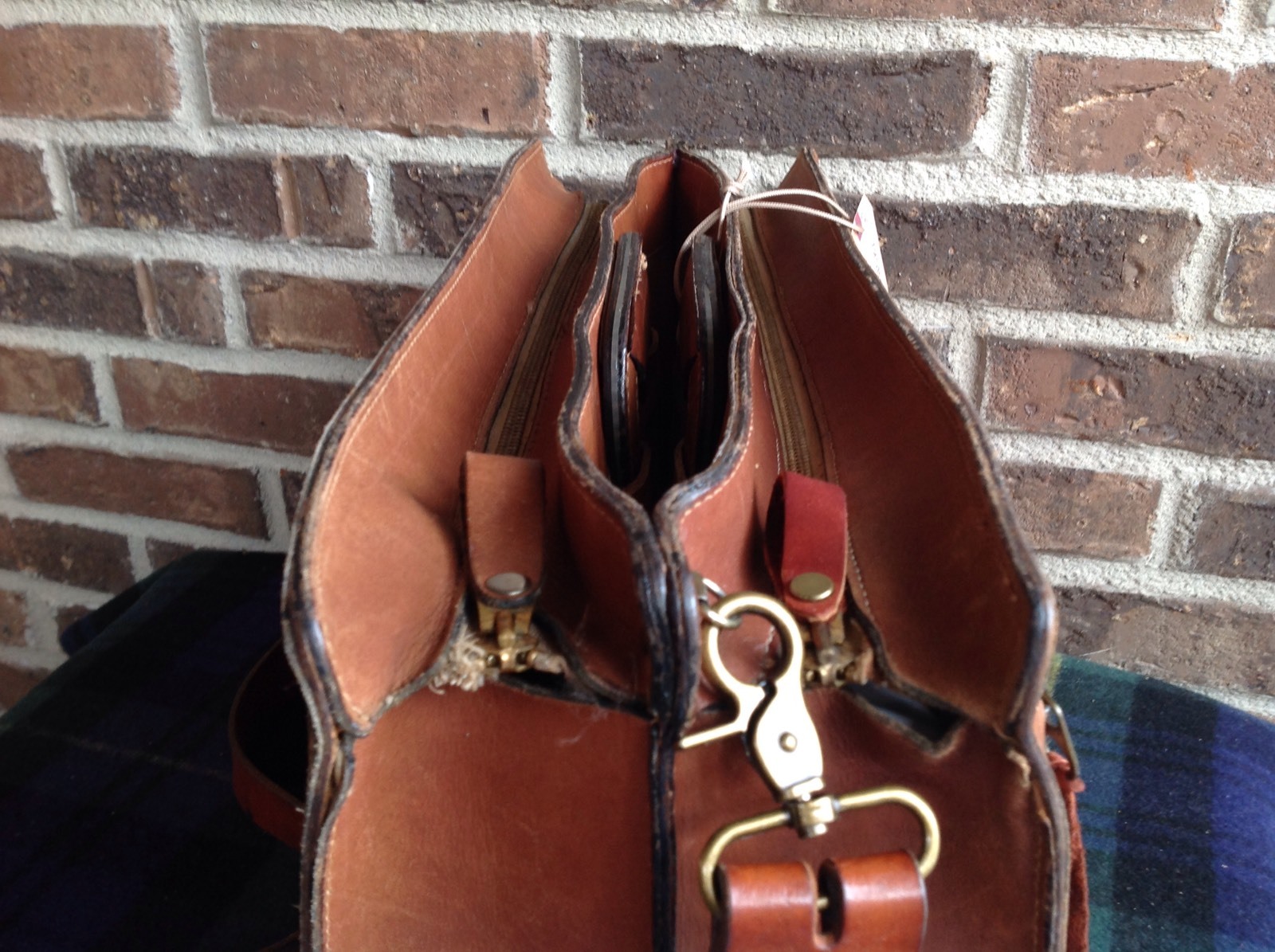 VINTAGE 1970’s DOUBLE GUSSET SADDLE BASEBALL GLOVE LEATHER BRIEFCASE BAG R$1295
