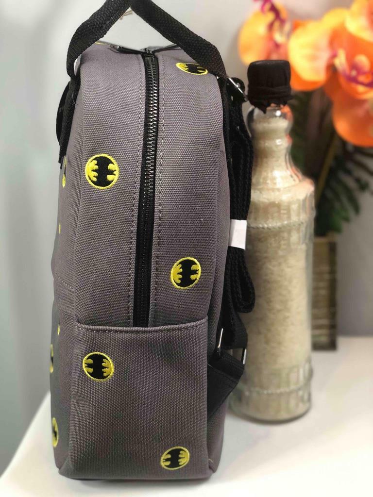 NWT LOUNGEFLY X DC BATMAN Canvas Backpack + Bi-fold Wallet
