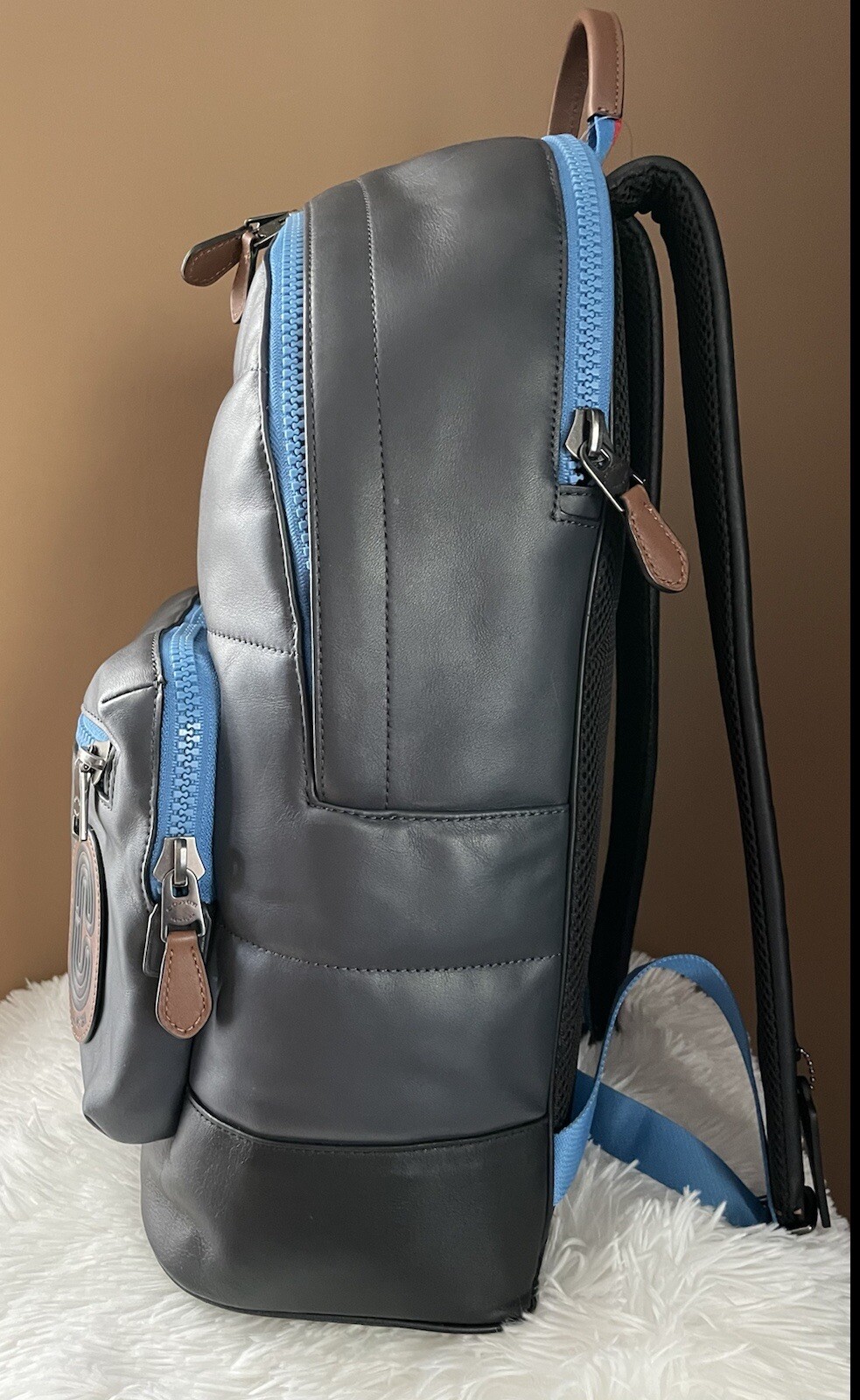 Coach West Backpack With Quilting Qb/Heather Grey Multi