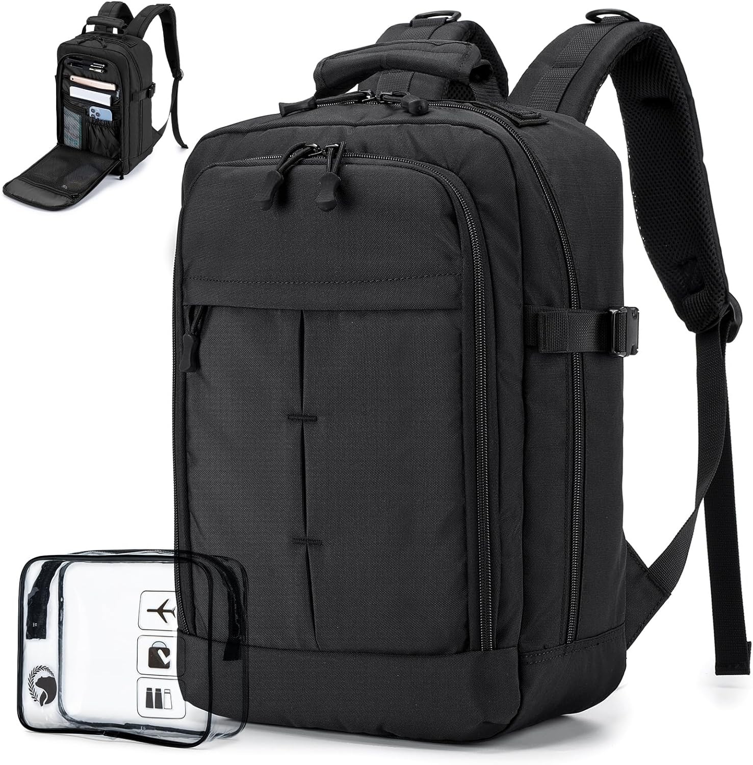 Small Travel Backpack 20L,Personal Item Bag 40x30x15cm,Flight Approved Unders…
