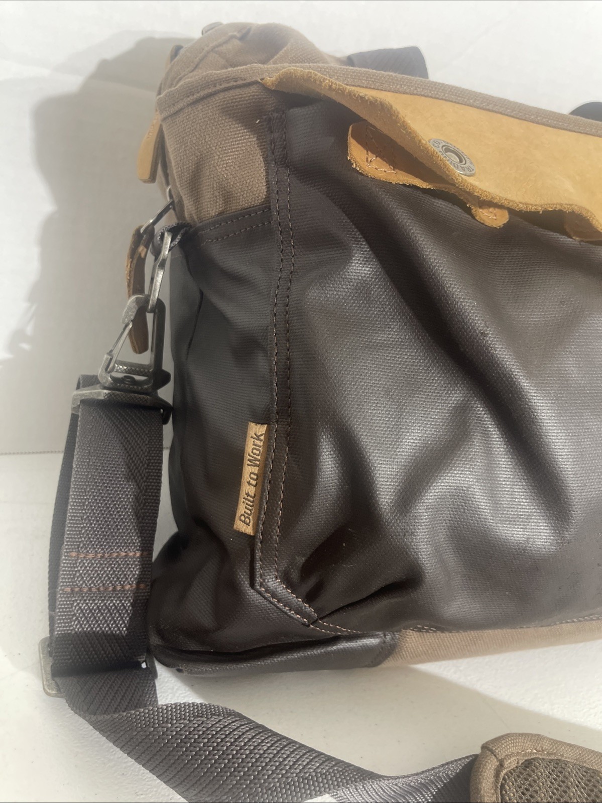 Duluth Trading Company Fire Hose Canvas Bona Fide Briefcase Messenger Bag