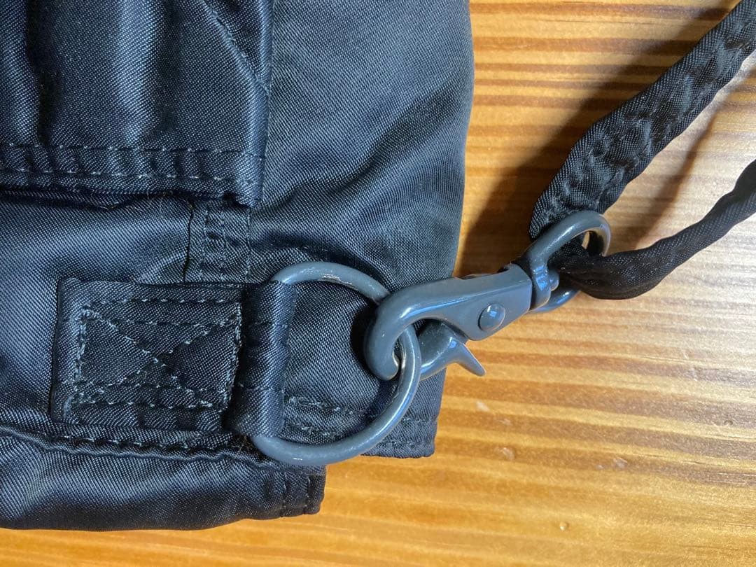 Authentic Yoshida Kaban PORTER Tanker Shoulder Bag Black Nylon 16cm x 22cm x 6cm