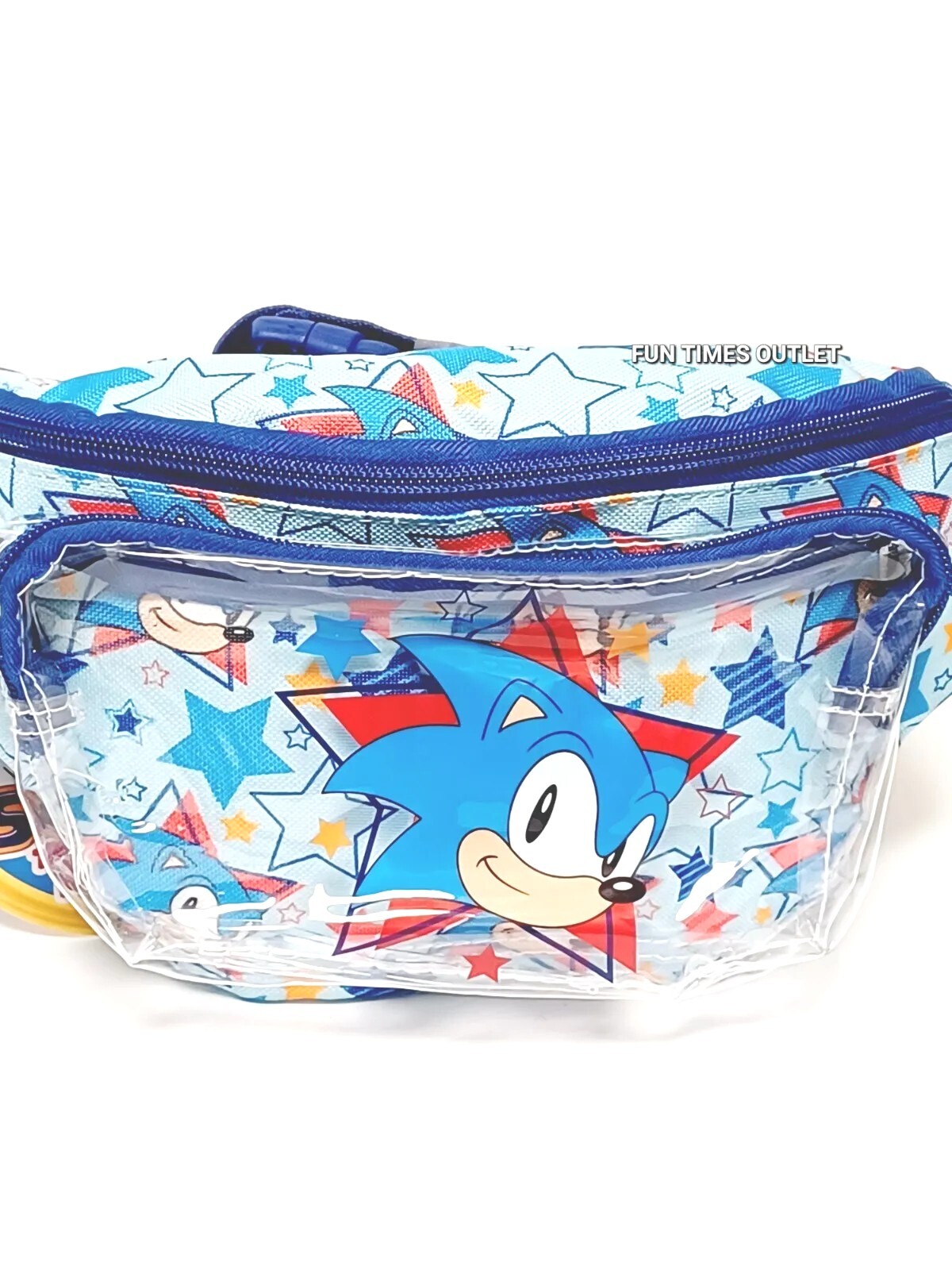 Sonic The Hedgehog Waist Fanny Pack Video Gamer Adjustable Carry All Bag Sega