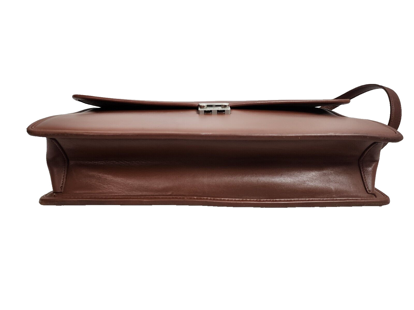 DeBon Saddle River Collection Leather Briefcase Messenger Bag With Number Lock