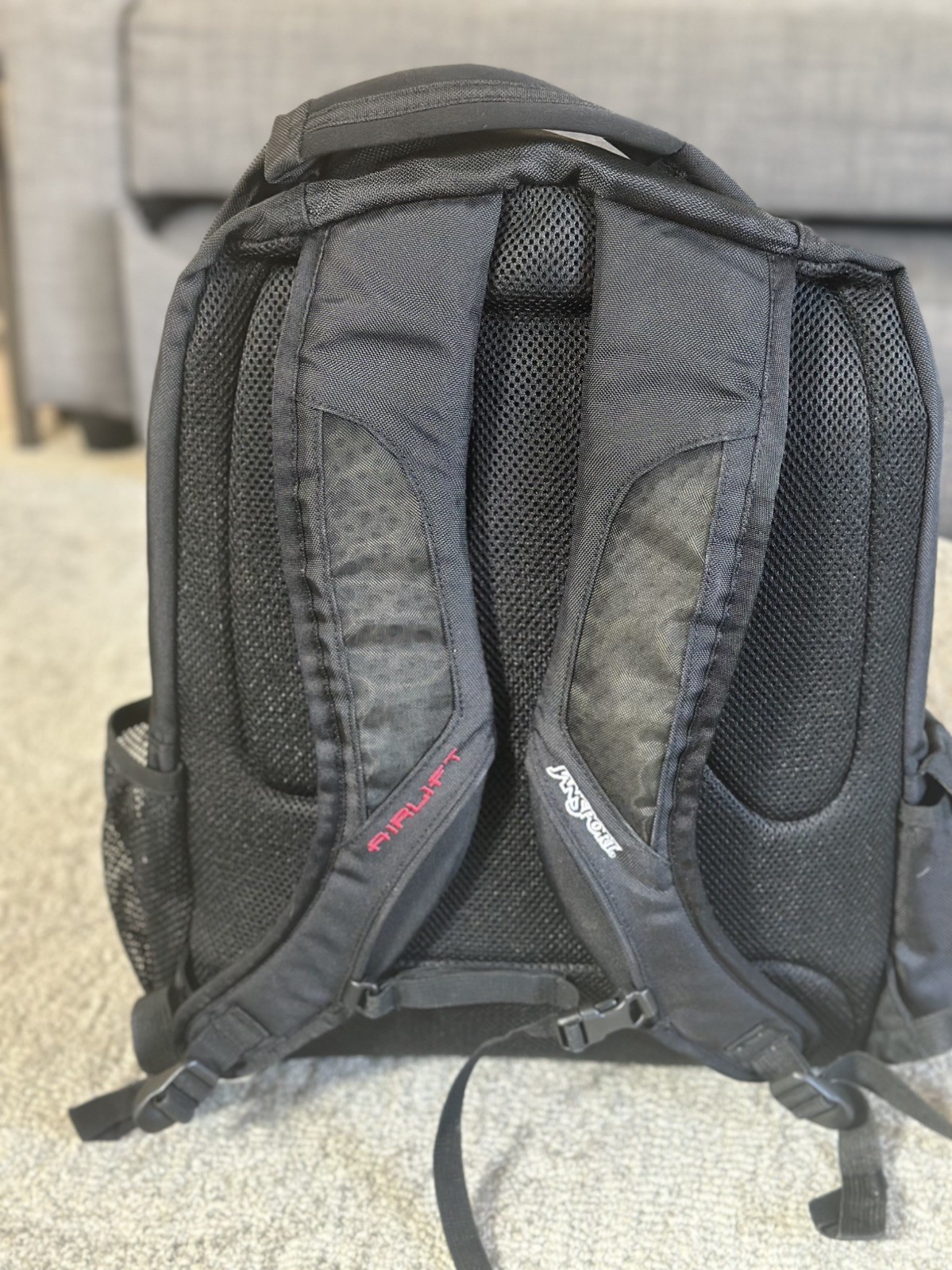 Jansport Airlift Backpack, X Large, Black. Rigid bottom, for lap top, Excellent
