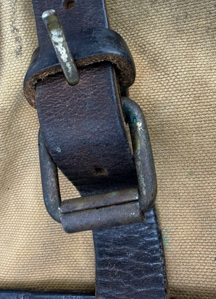 Vintage RRL Double RL Ralph Leather & Canvas Messenger Shoulder Bag DISTRESSED