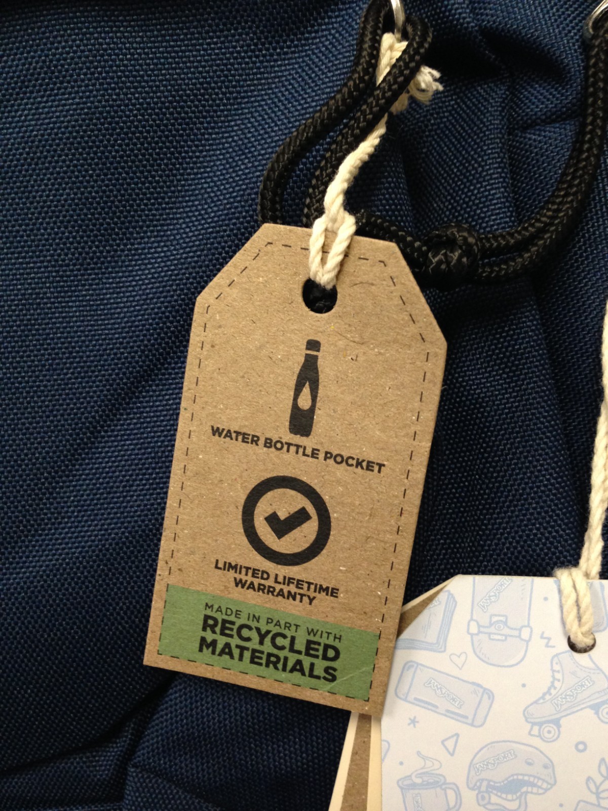 JanSport SuperBreak Backpack 26L – Navy Blue