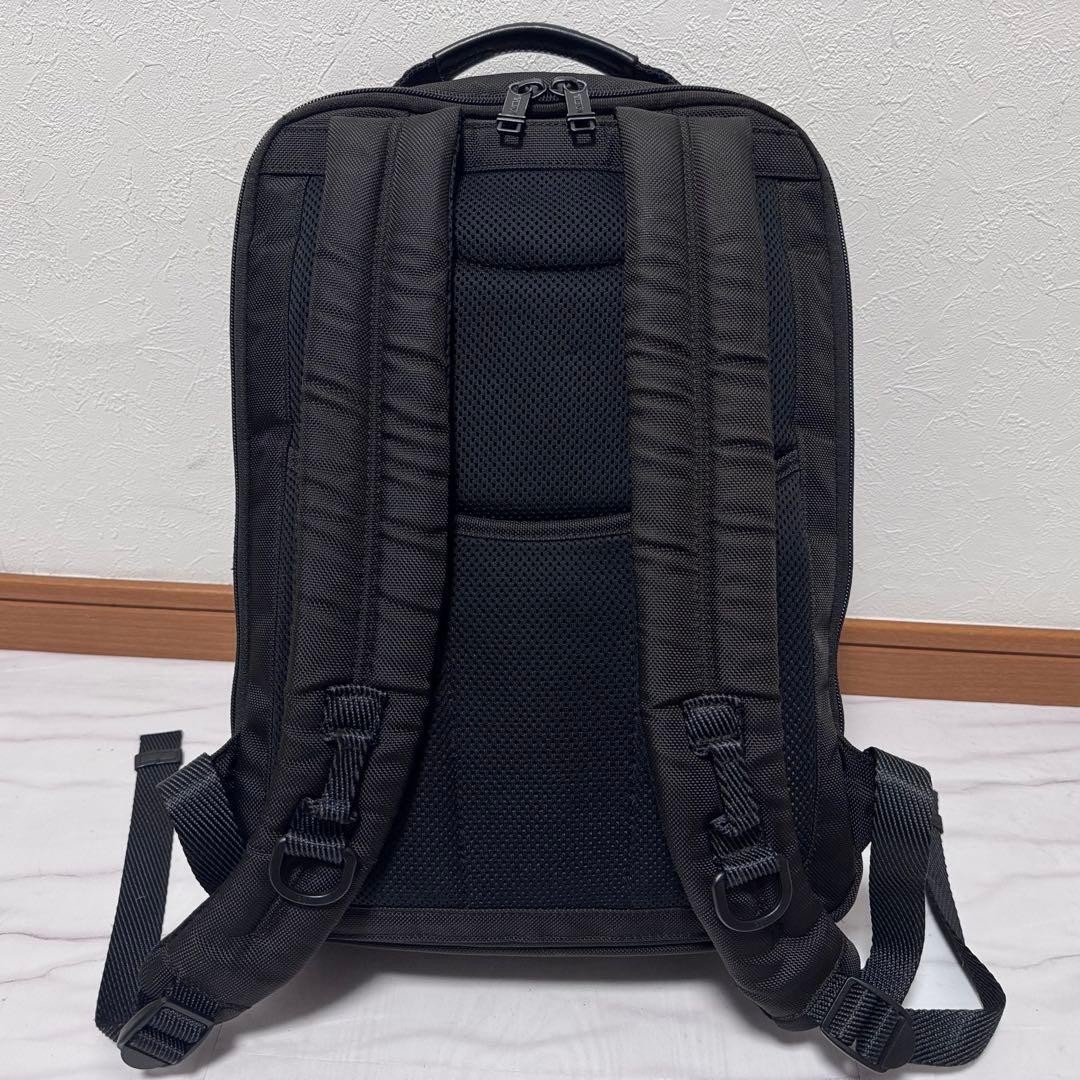 TUMI 232682D Alpha Bravo Davis Backpack Black Ballistic Nylon Leather Laptop A4