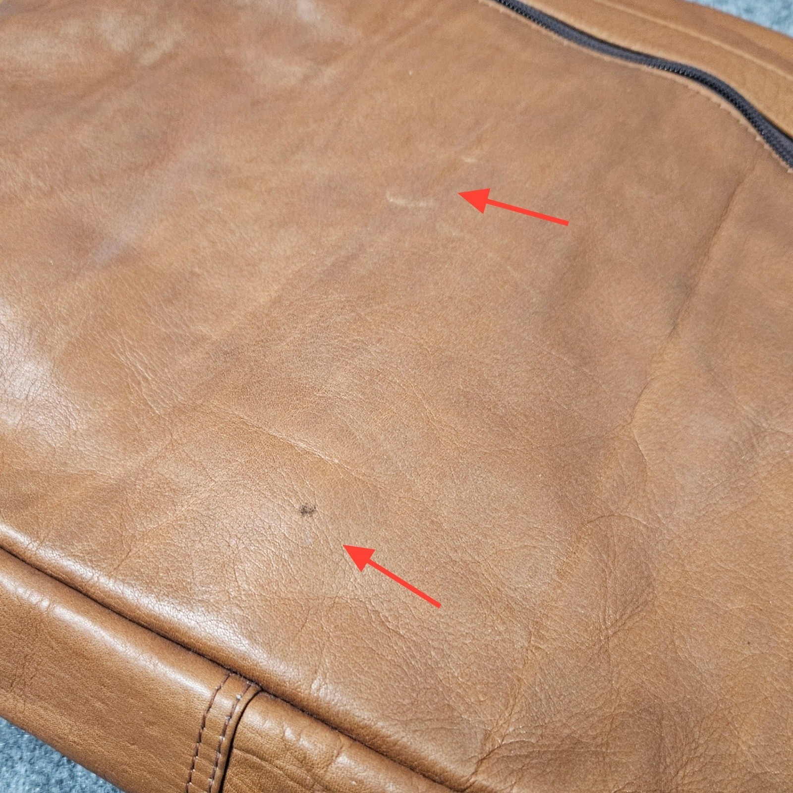 Leather Messenger Bag Tan Brown Large Crossbody Satchel Shoulder Strap Work