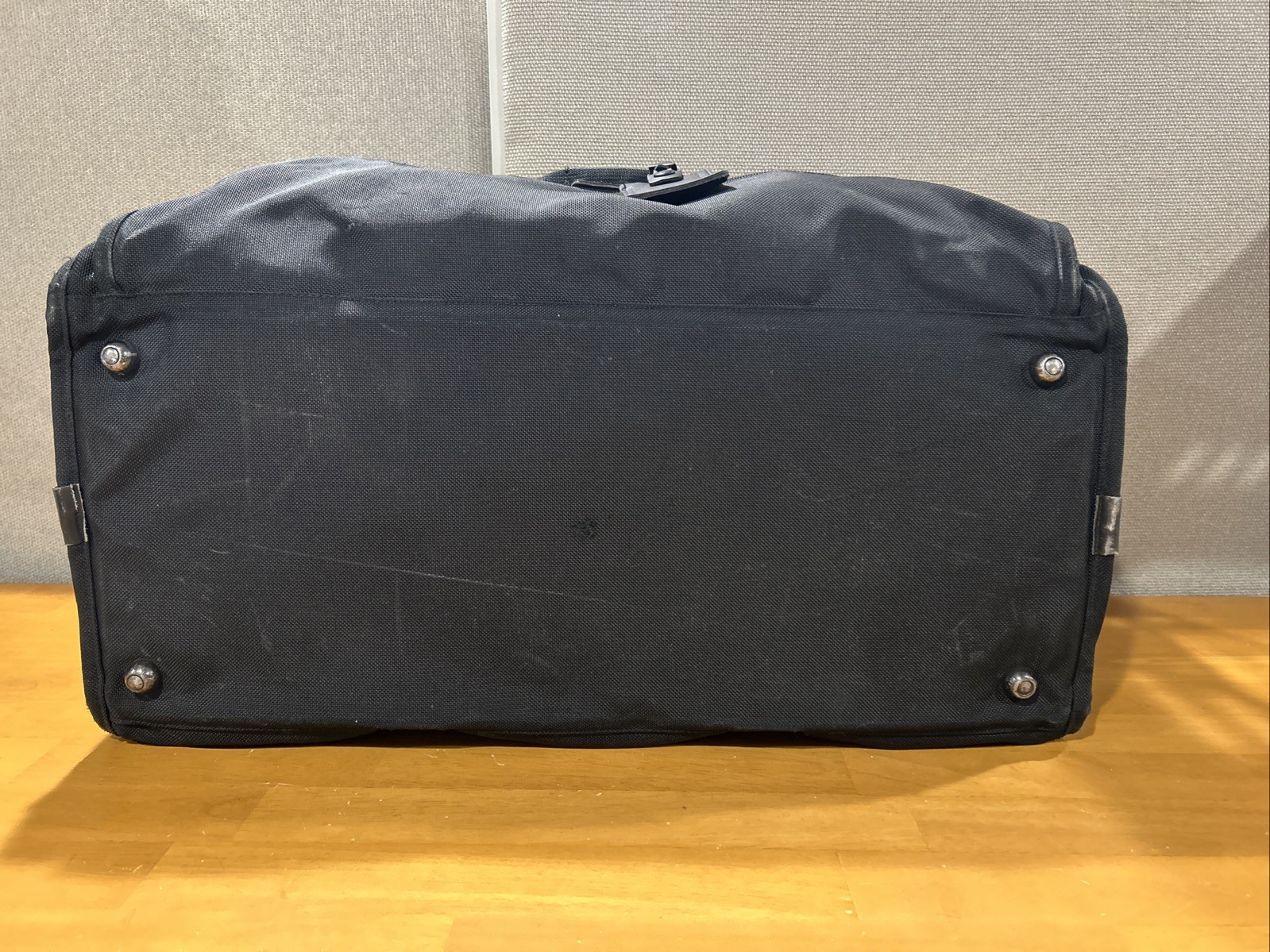 Tumi Alpha Black Ballistic Nylon Overnight Duffle Weekender Bag Made in USA Used