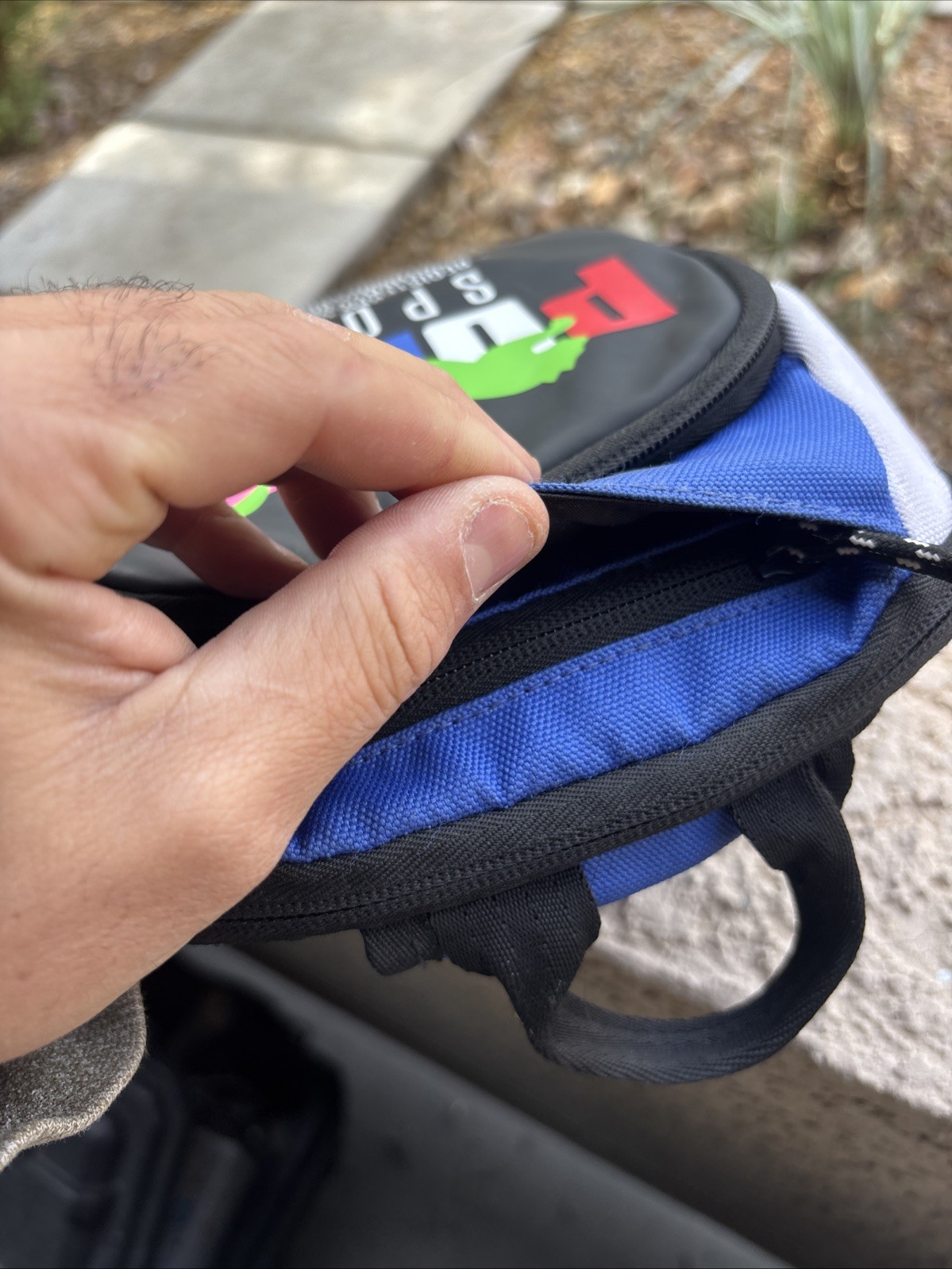 PUMA Forecast Multitude Backpack Sling Shoulder Bag- (Blue Multi)