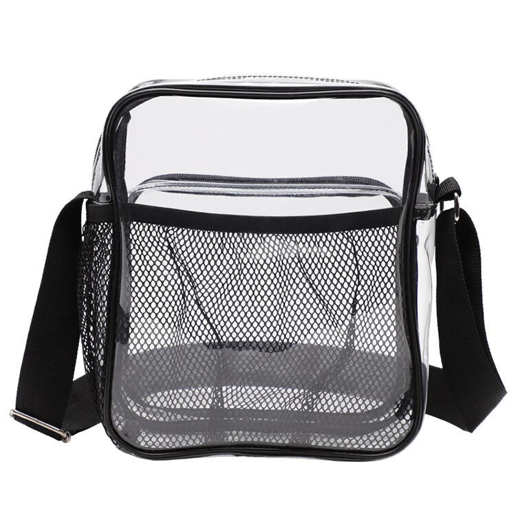 New Men’s Shoulder PVC Waterproof Cross-body Bag Popular Portable Transparent