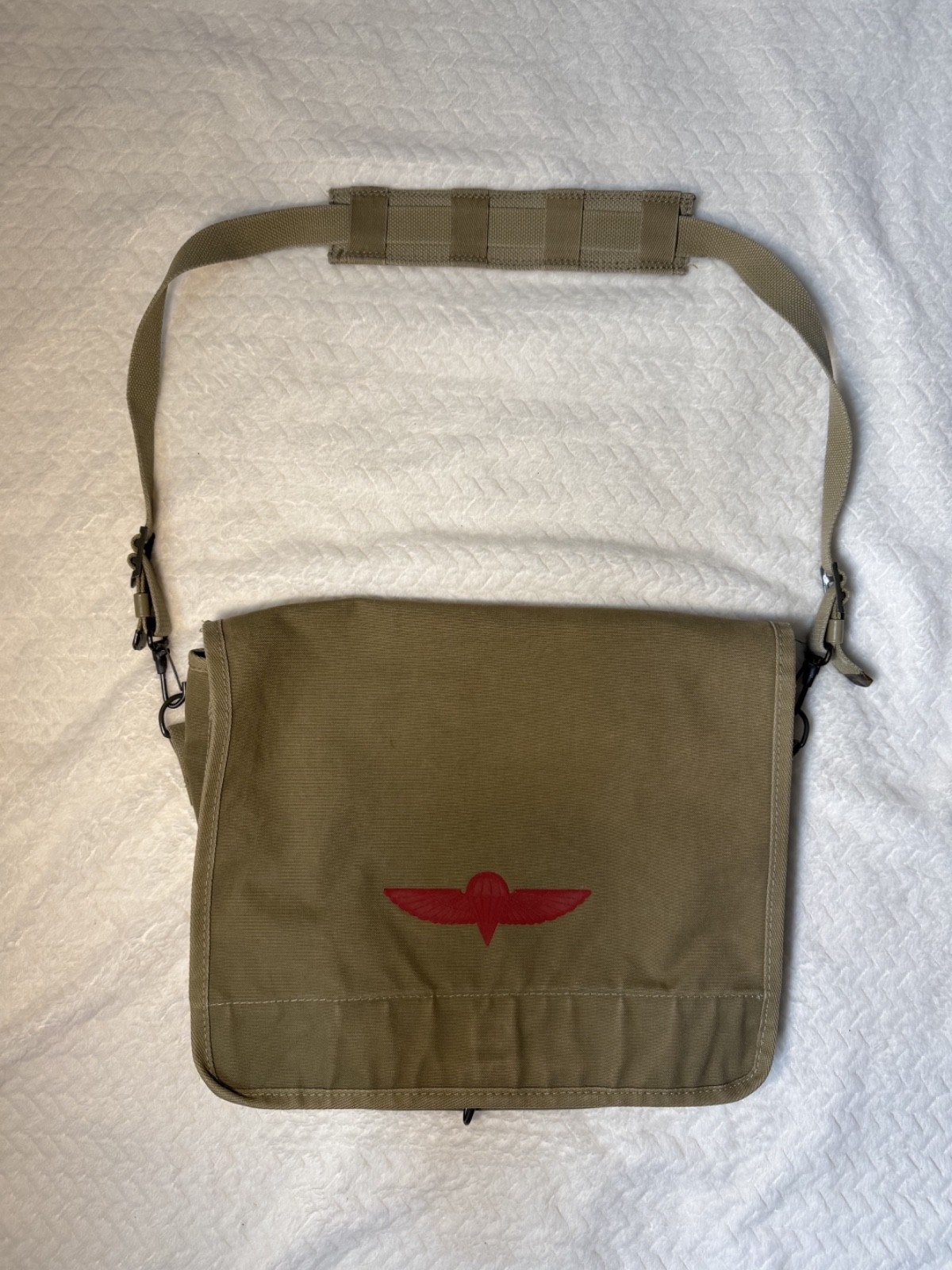 Banana Republic Vintage Khaki Messenger Bag 1980’s Safari Travel – 100% Cotton