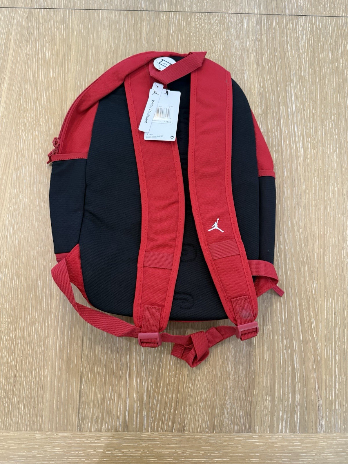 NIKE AIR JORDAN JERSEY BACKPACK #23 CHICAGO BULLS BLACK RED 9A0780-023