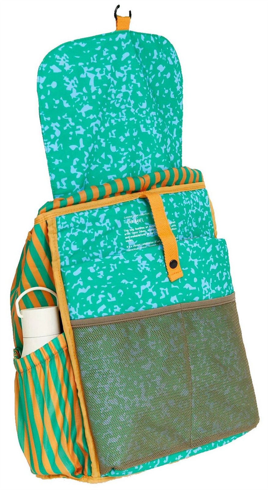 Lefrik Unisex Coco Davez Kaut Backpack – Green/Blue