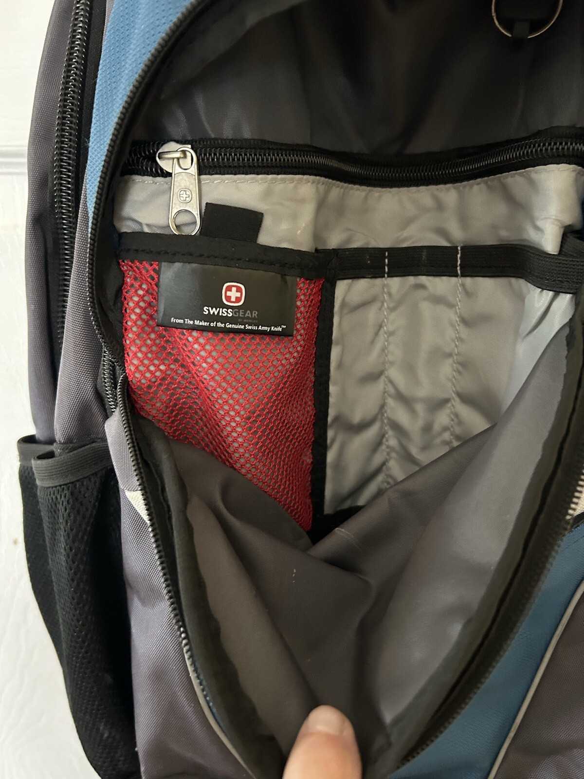 Swiss Gear Airflow Backpack School Bag Laptop Tablet Gray/Blue