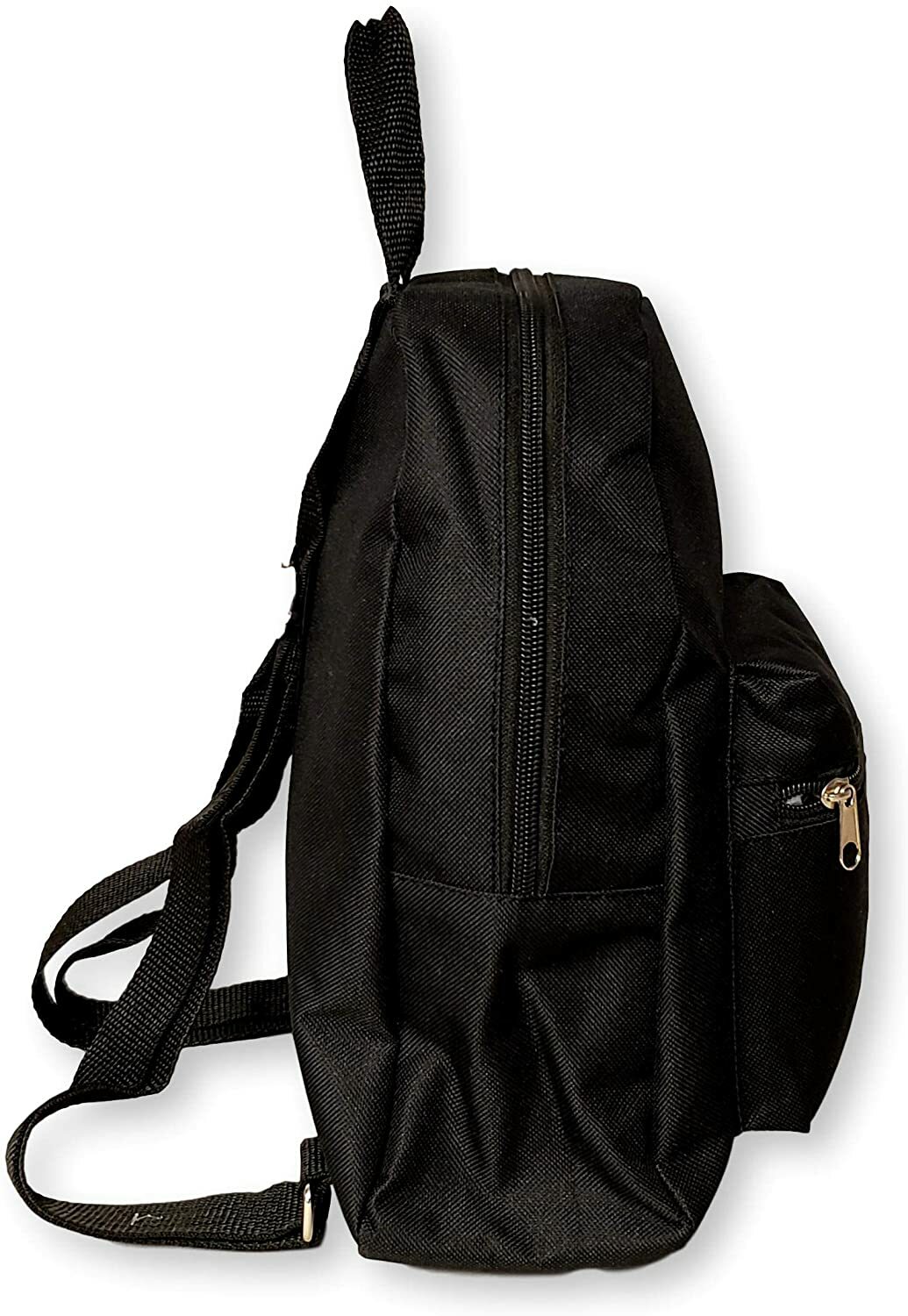 Black Small Mini Backpack Fashion School Travel Adjustable Shoulder Strap Bag