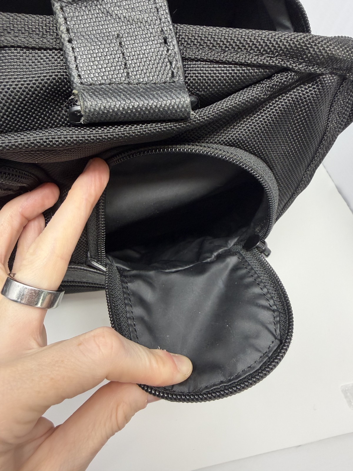 TUMI Alpha Expandable Briefcase 26141D2 Black 2-Way A4 Business Bag w/ PC Case