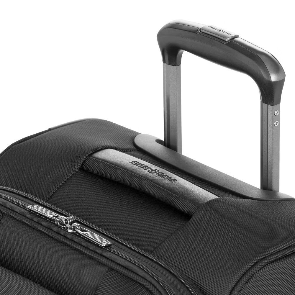 SWISSGEAR 20″ Carry On Suitcase Softside 8-Wheel Spinner Luggage, Black
