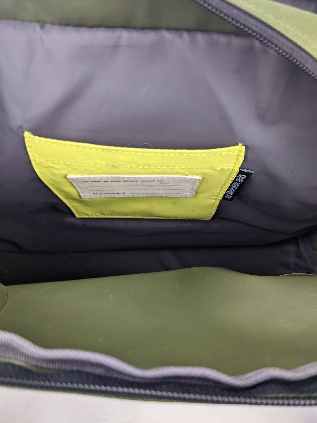 Moleskine Nomad Messenger Bag Green Black Book Bag