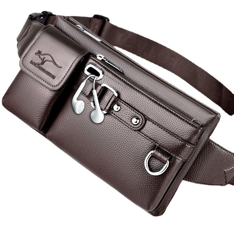 Men’s Waist Bag Large-Capacity Multifunction Crossbody Bag