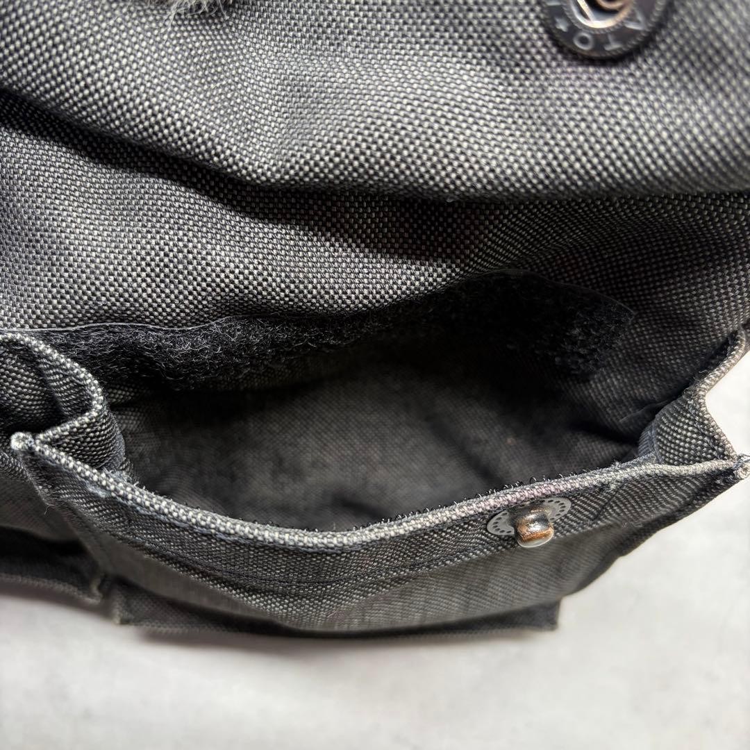 Authentic Yoshida Porter Faded Canvas Shoulder Bag 16cm x 26cm Charcoal Gray