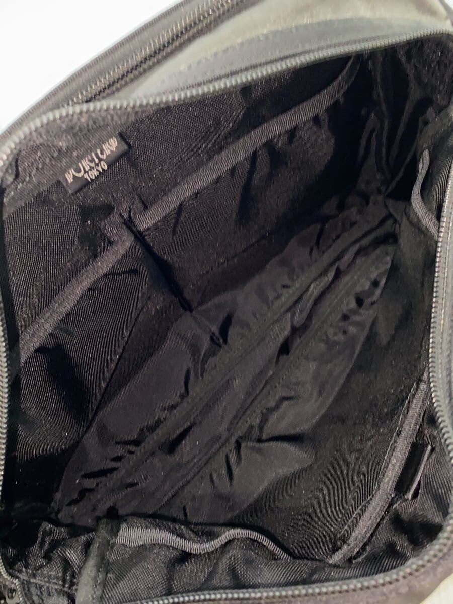 Authentic PORTER Nylon Shoulder Bag Black 9cm Depth 22cm Height 27.5cm Width