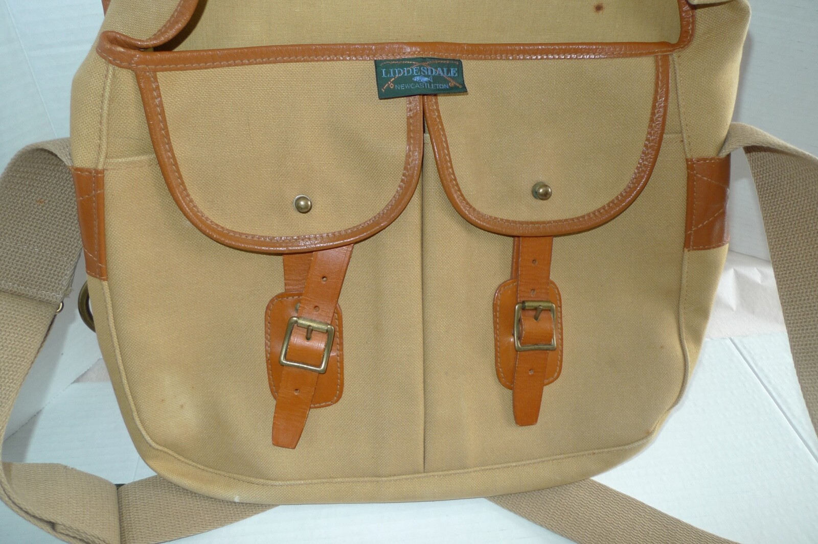 LIDDESDALE – COTTON CANVAS BAG & LINER- MEDIUM SIZE-TARAS STYLE-MADE @ SCOTLAND