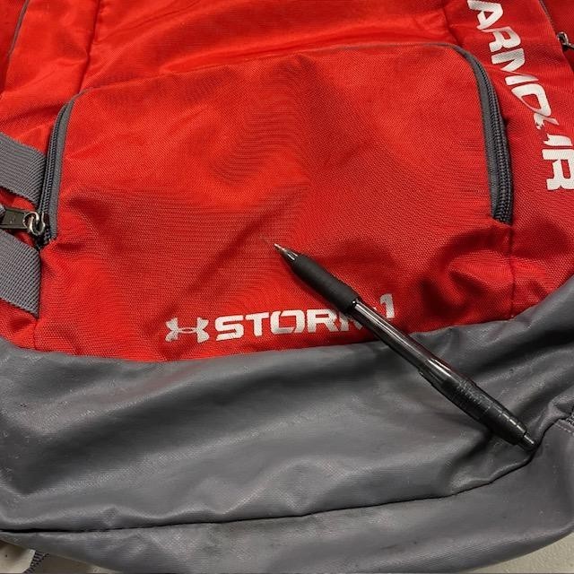 Under Armour Storm1 Backpack Red Gray HeatGear School Gym Sports Book Bag