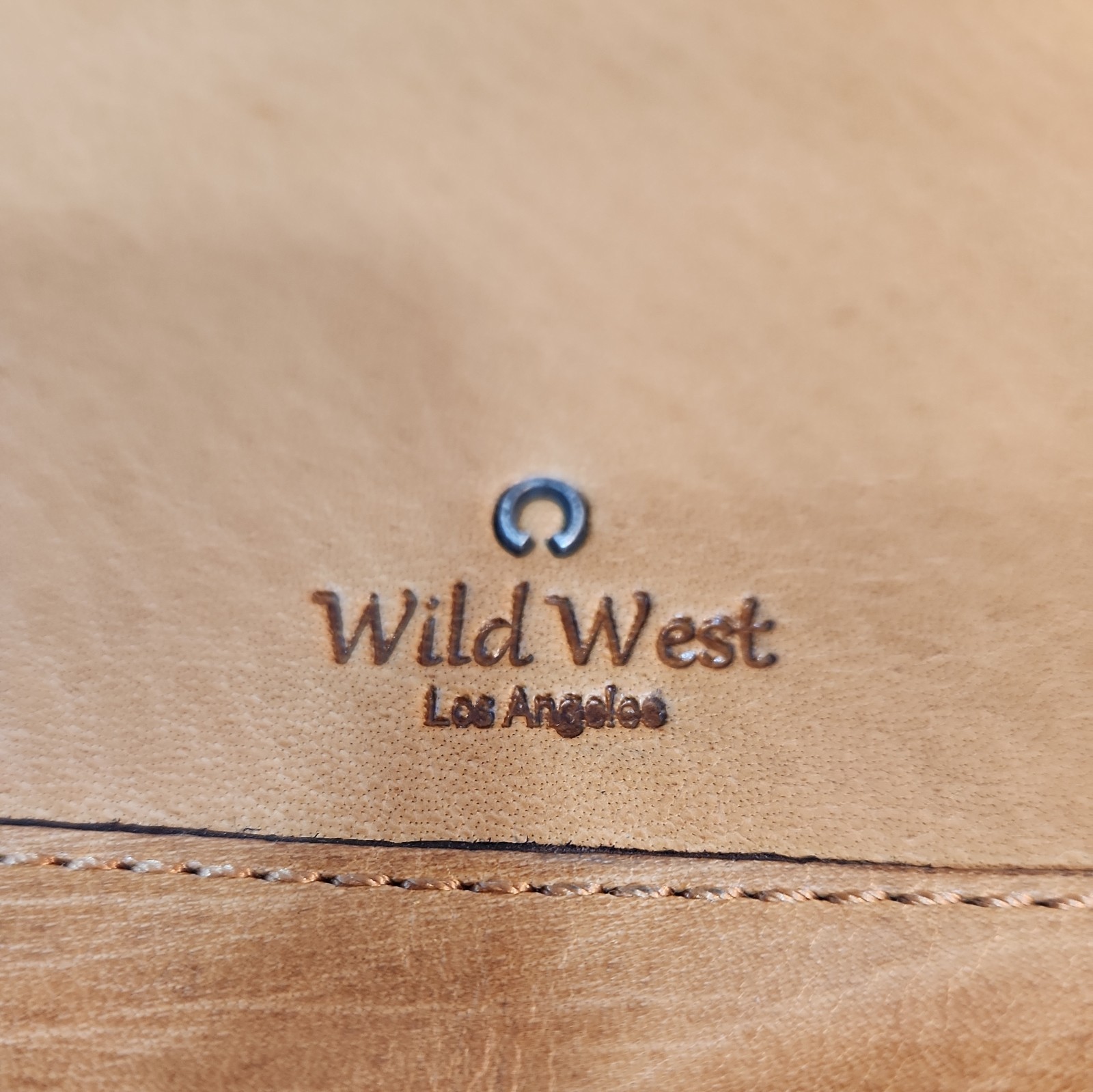 Wild West Los Angeles Brown Large Tote Bag Zip Closure Pockets Boho Indie
