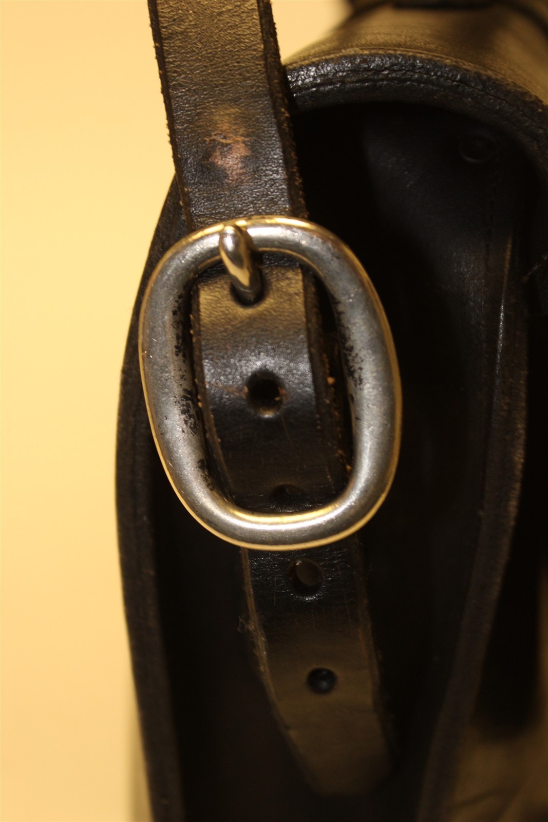 Premium Thick Leather Hand Crafted Large Black Messenger Bag