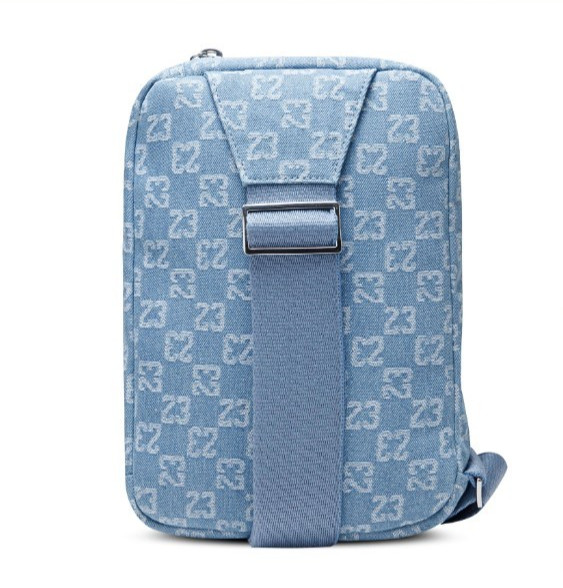 Jordan Monogram Denim Crossbody Bag 23 Logo MA9062-571 Limited Edition New