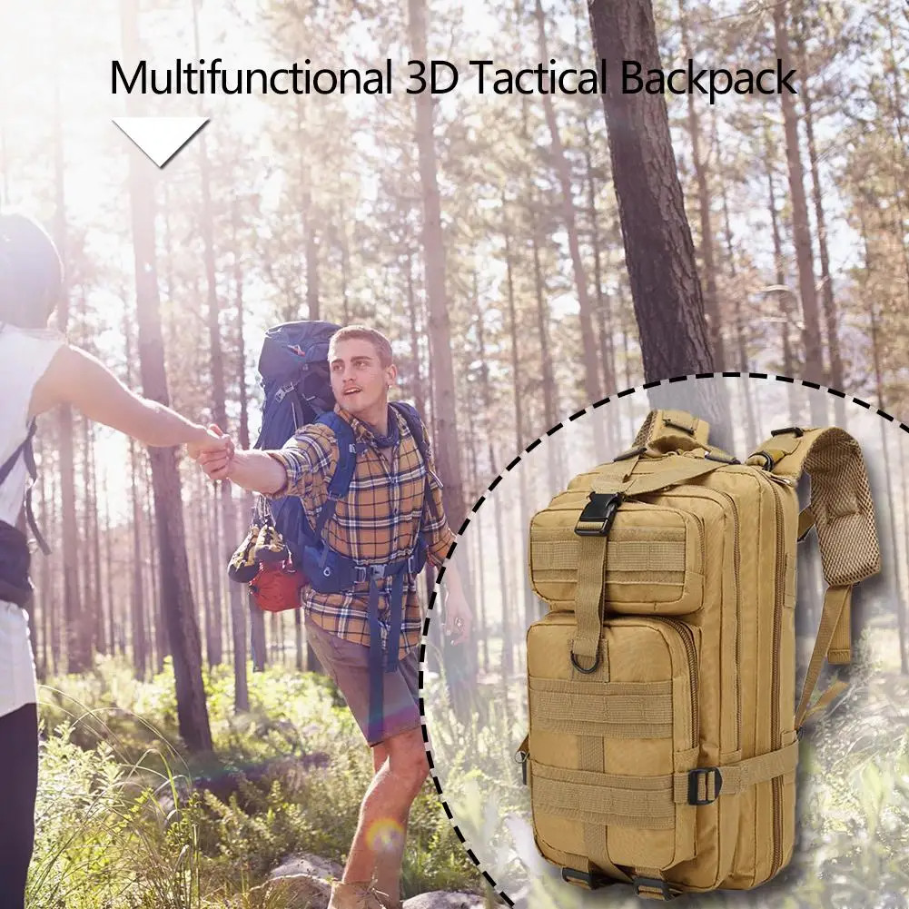 30L Outdoor Military Molle Tactical Backpack Rucksack Camping Hiking Travel Bags