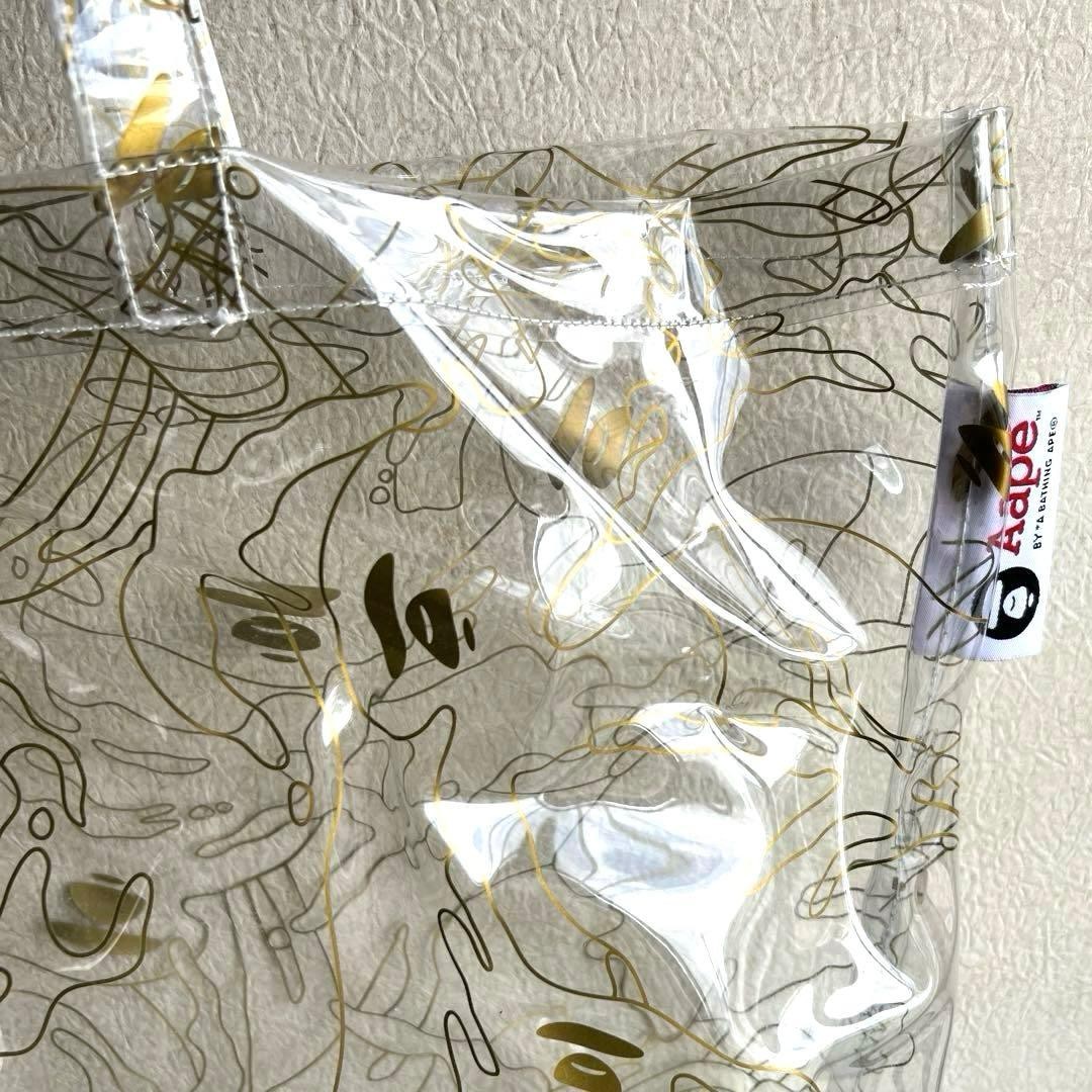 Aape BY A BATHING APE Transparent Vinyl Tote Bag Unused Large
