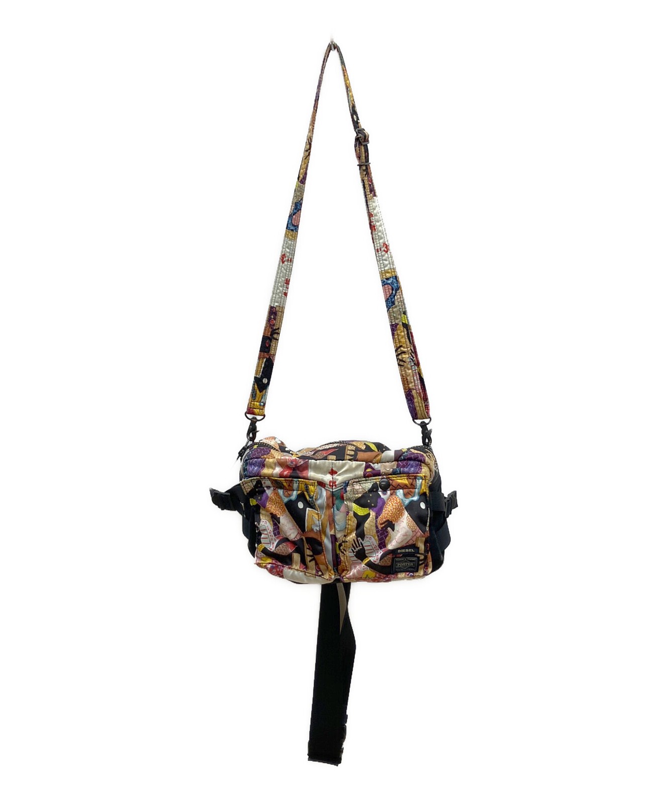 PORTER DIESEL Shoulder bag Black Multicolor Authentic From Japan