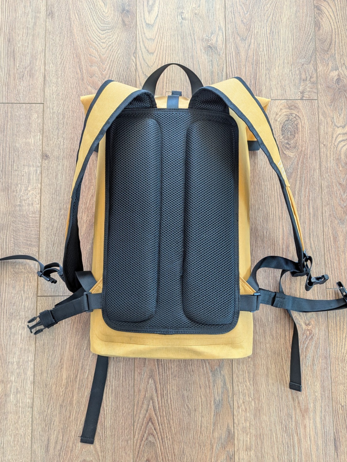 Wili Wili Tree Roll Top Backpack Light Sunset Yellow 20L 100% Recycled Pet