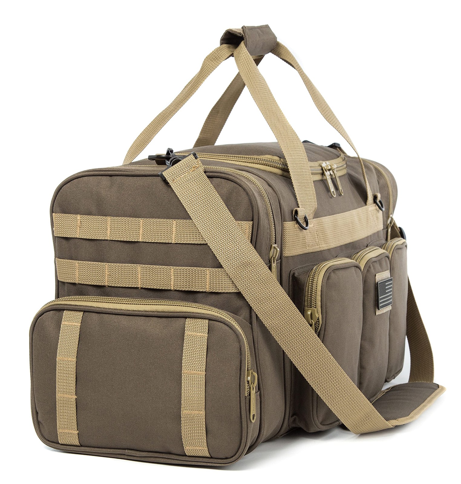 Tactical Range Duffel Heavy Duty Military Molle Gear Travel Sports Gym Bag Lo…