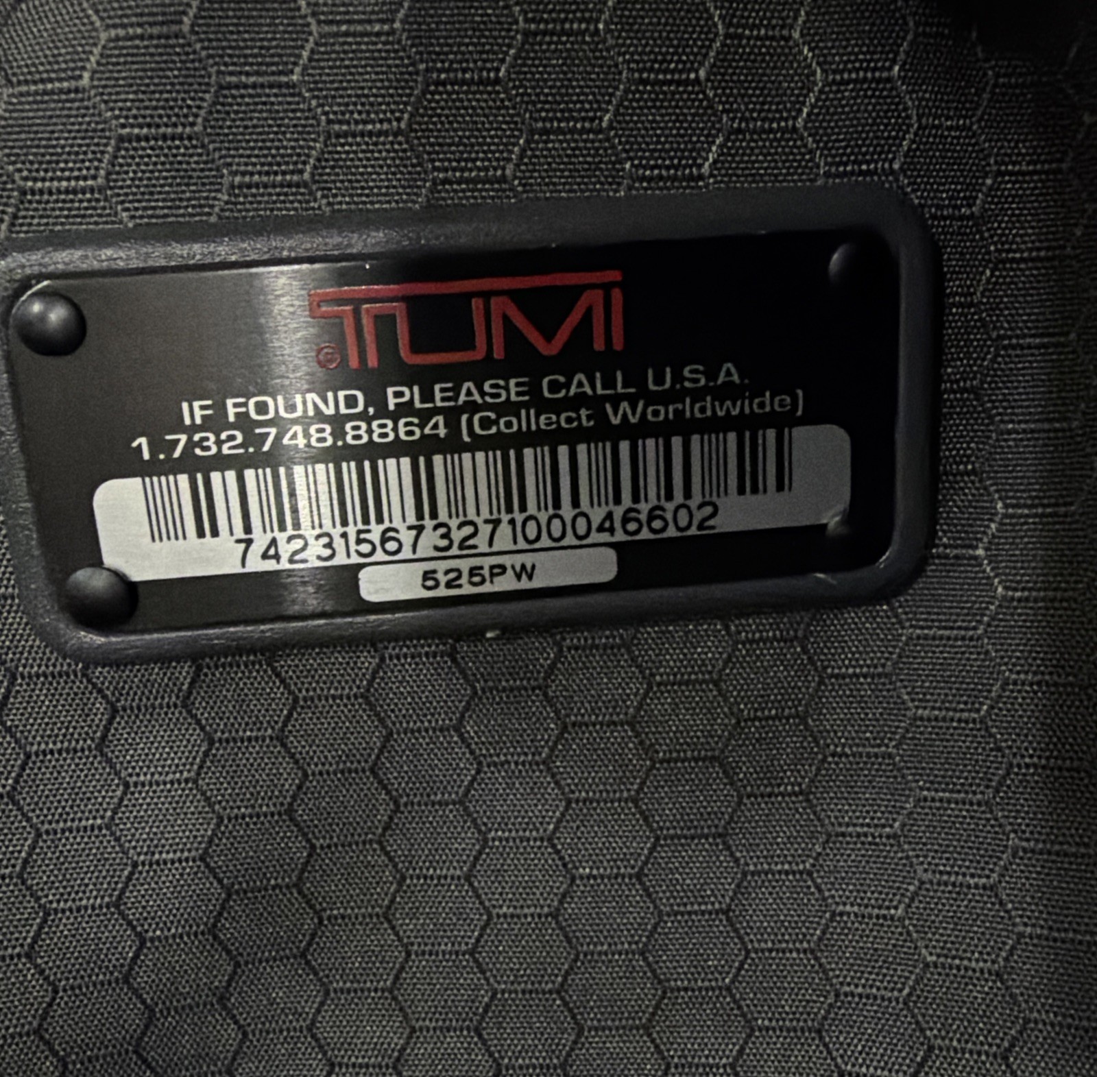 TUMI Boston 2Way Ballistic Nylon Duffle Bag Carry On Gray 525PW Strap Travel