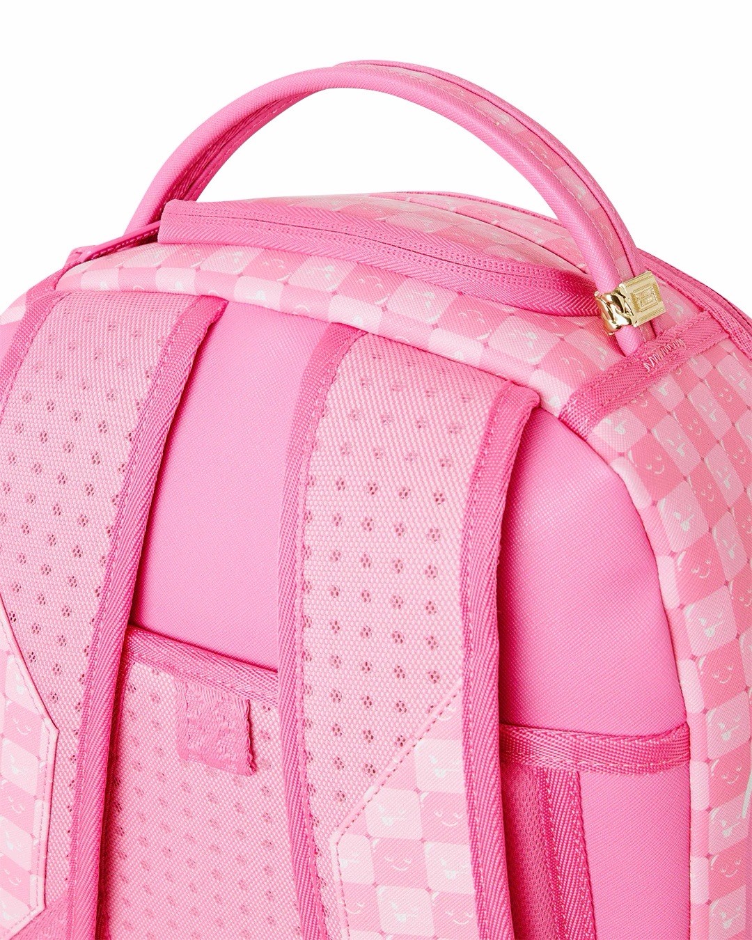 SPRAYGROUND LIMITED EDITION BACKPACK PINK NEW CHECK FACES SHINOBI SHARKS NEW TAG