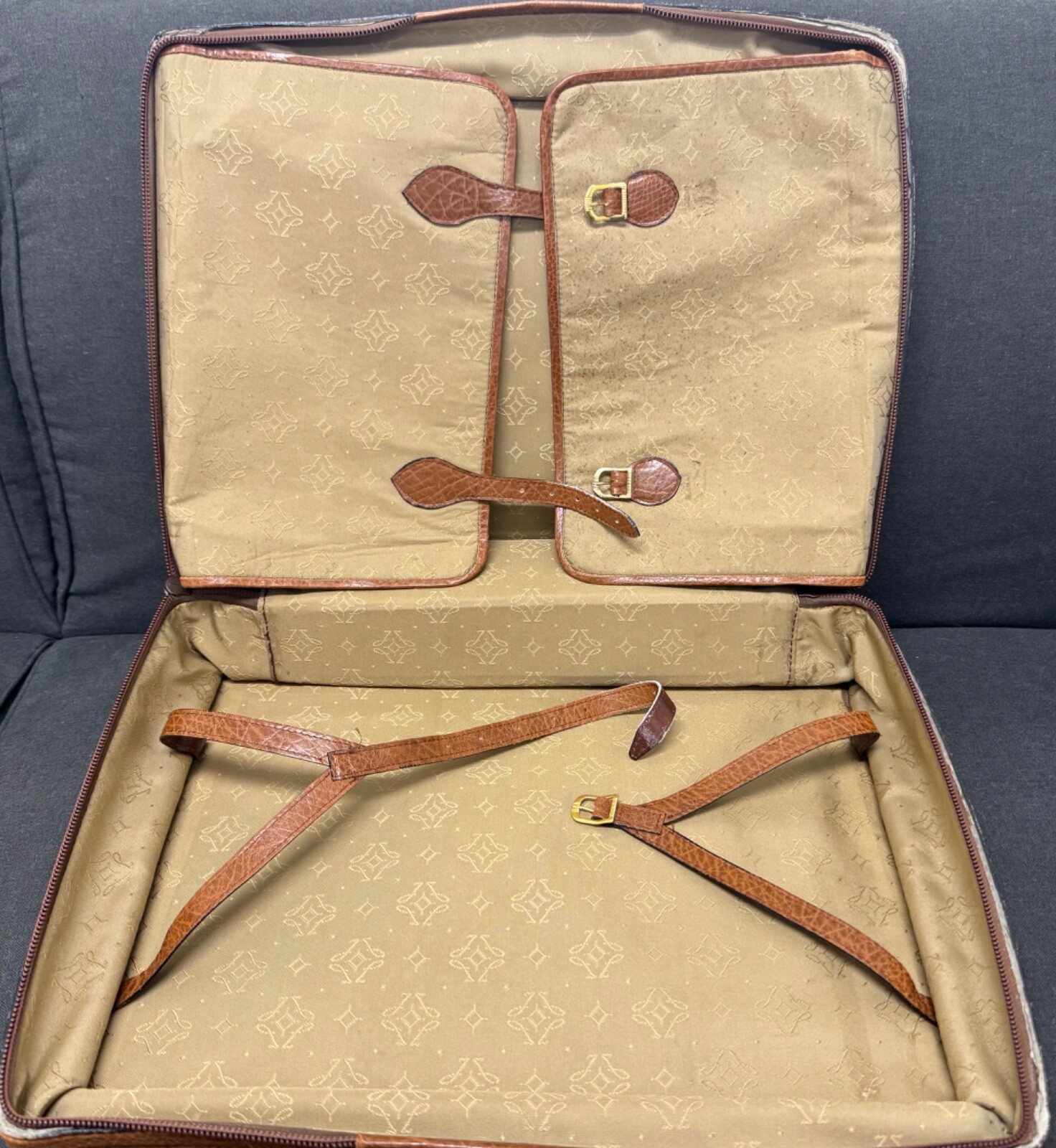 Pedro Munoz boutique Spain rare leather mens briefcase travel bag sp