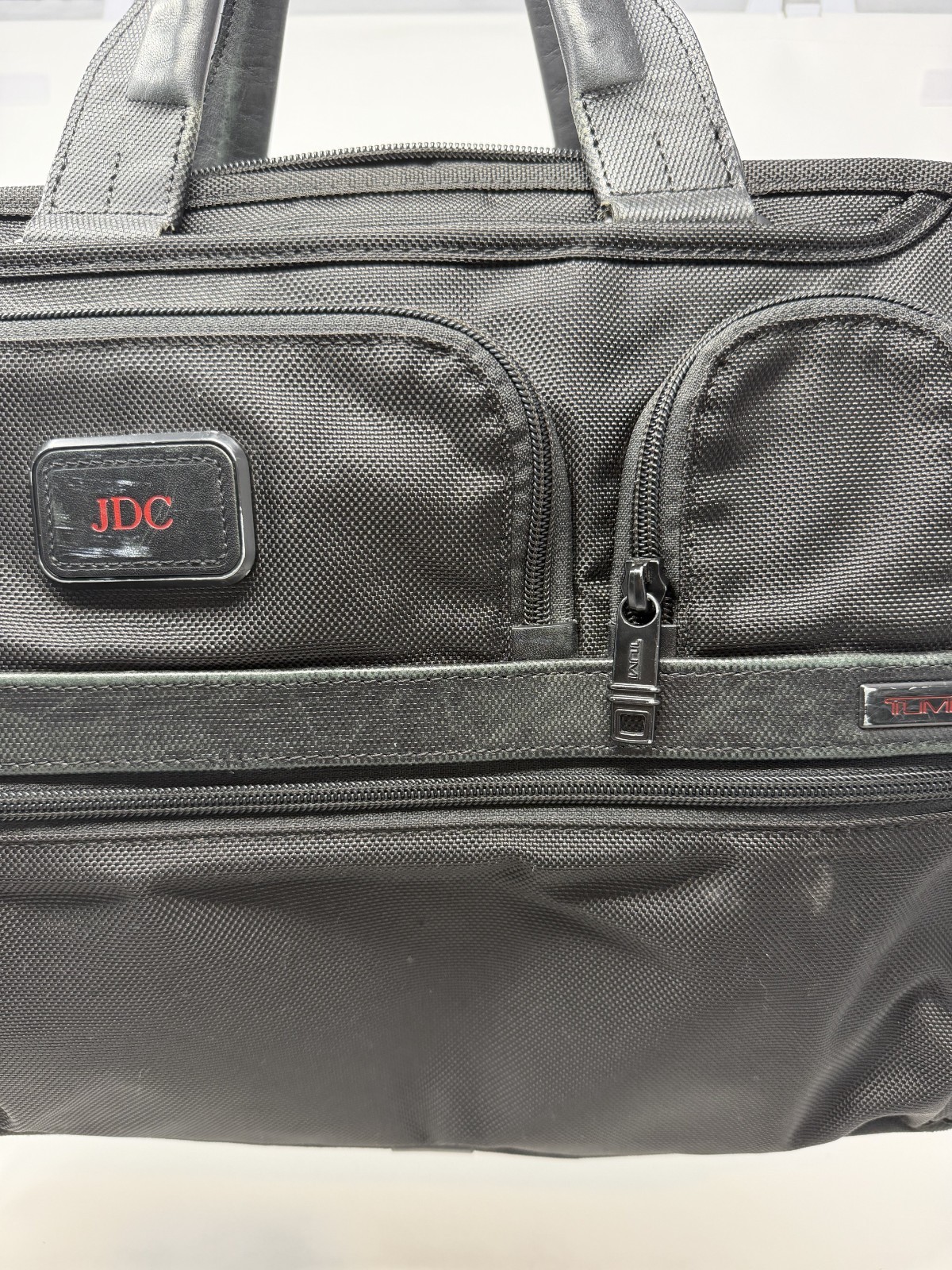 TUMI Alpha Expandable Briefcase 26141D2 Black 2-Way A4 Business Bag w/ PC Case