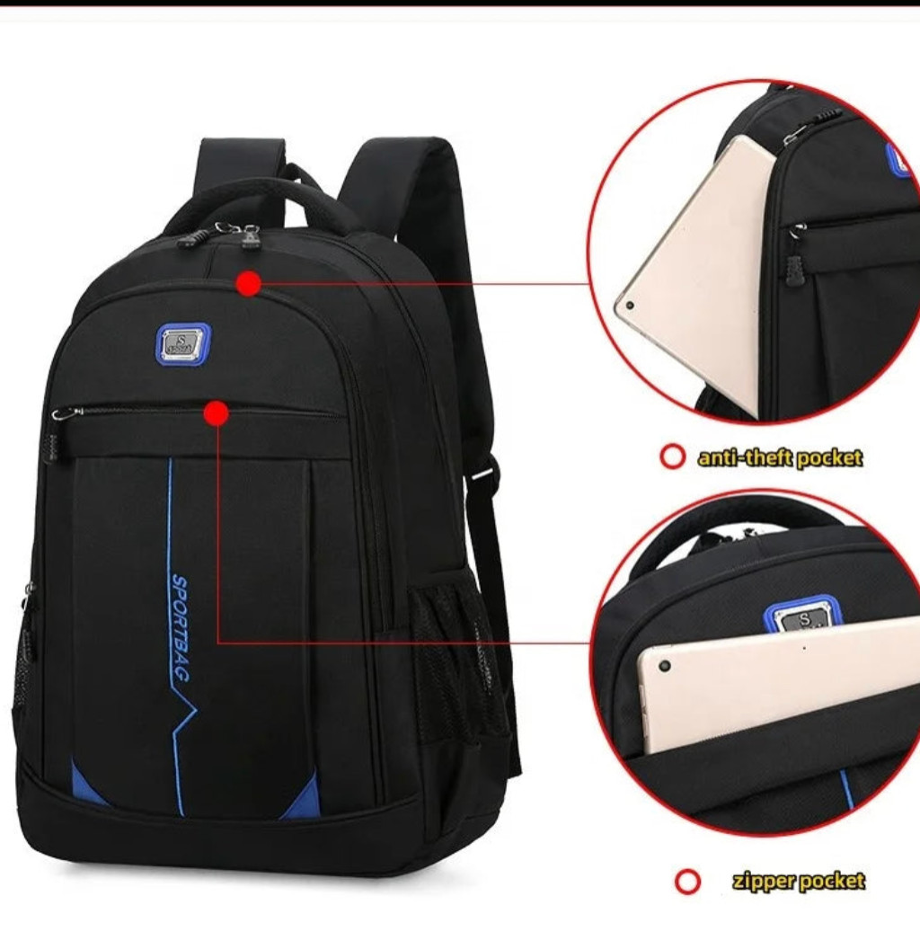 Green Large Capacity Waterproof Laptop Backpack – School, Travel & Business Bag