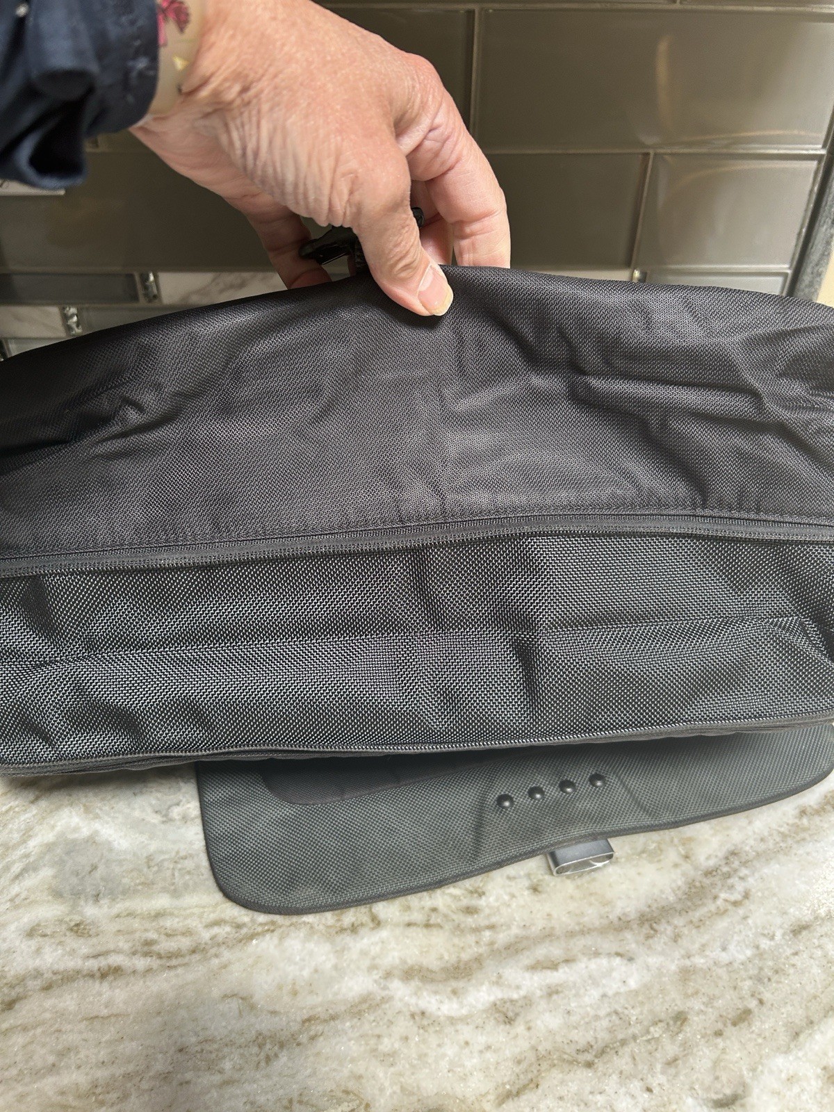 TUMI T-TECH MESSENGER Bag LAPTOP Briefcase Black Travel Padded Shoulder