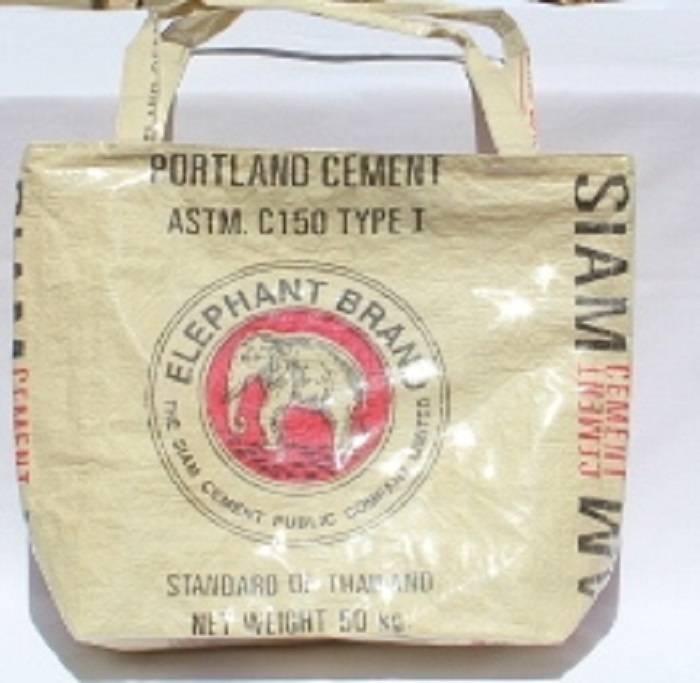 Fair Trade Elephant Brand Recycled Deluxe Beach Tote Bag Handmade in Cambodia