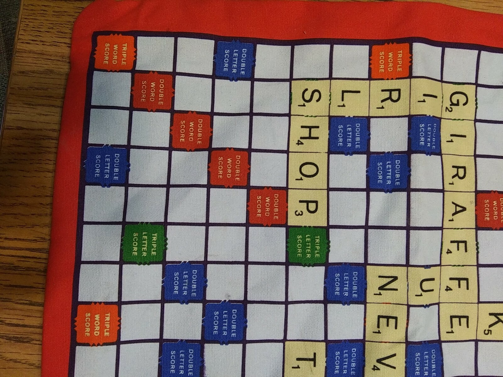 Scrabble Tote Bag 13 1/2 × 13 1/2 NWT