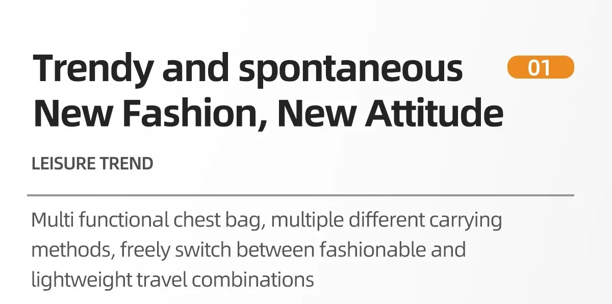 New Men’s Bag High Quality PU Leather Men’s Chest Bag Simple Waterproof Single S