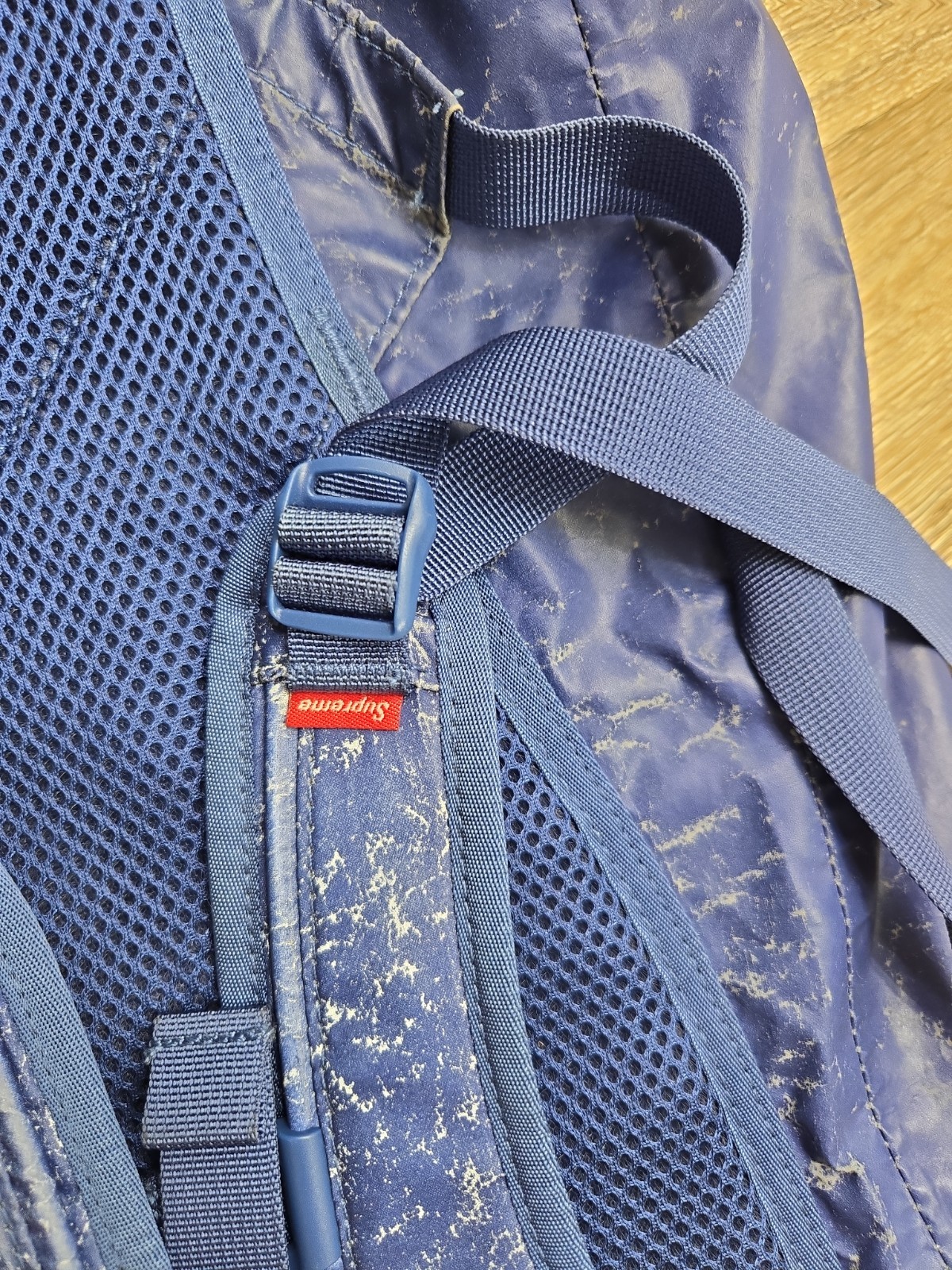 EUC SUPREME Waterproof Reflective Speckled Backpack Royal Blue FW20 Olmetex