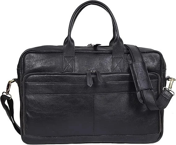 Premium Handmade Men’s Genuine Leather Vintage Laptop Messenger Bag Briefcase